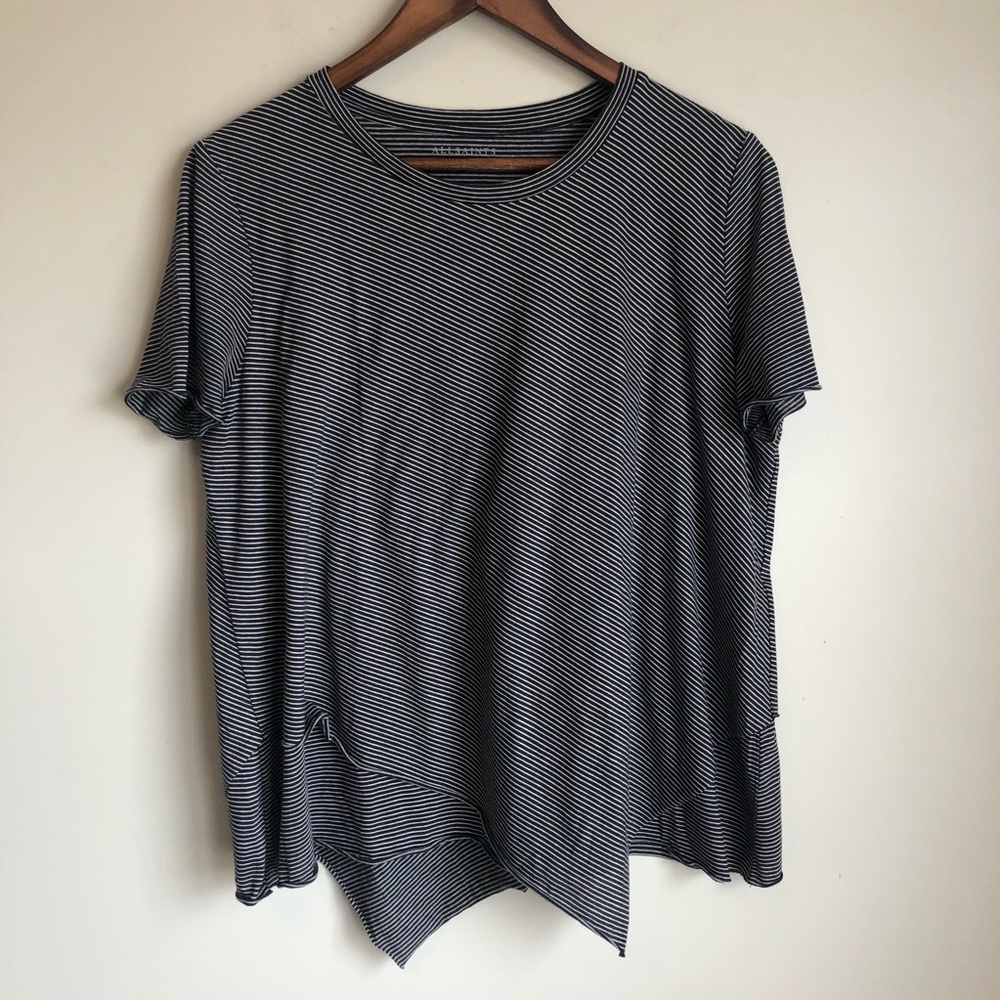 AllSants Daisy Stripe Tee Shirt